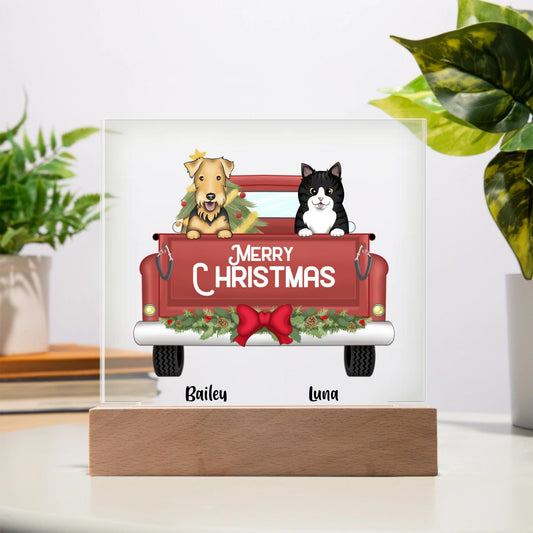 Personalized Acrylic Plaque Pet Christmas Gift