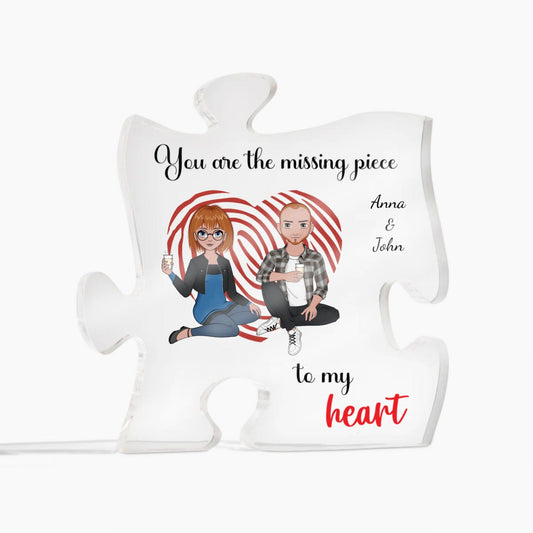 Custom Name Acrylic Puzzle Piece Plaque